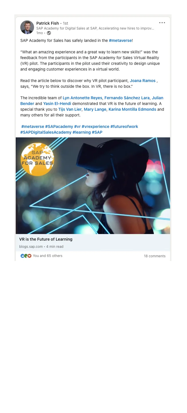 SAP_PatrickFisch_20Jan22 VR is the Future of Learning