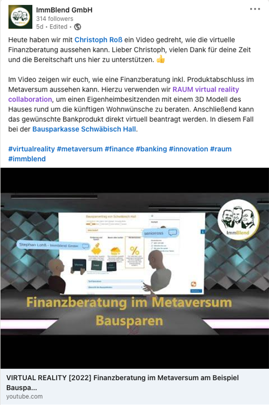 ImmBlend GmbH_1July 2022 https://www.linkedin.com/feed/update/urn:li:activity:6892313476782792704/