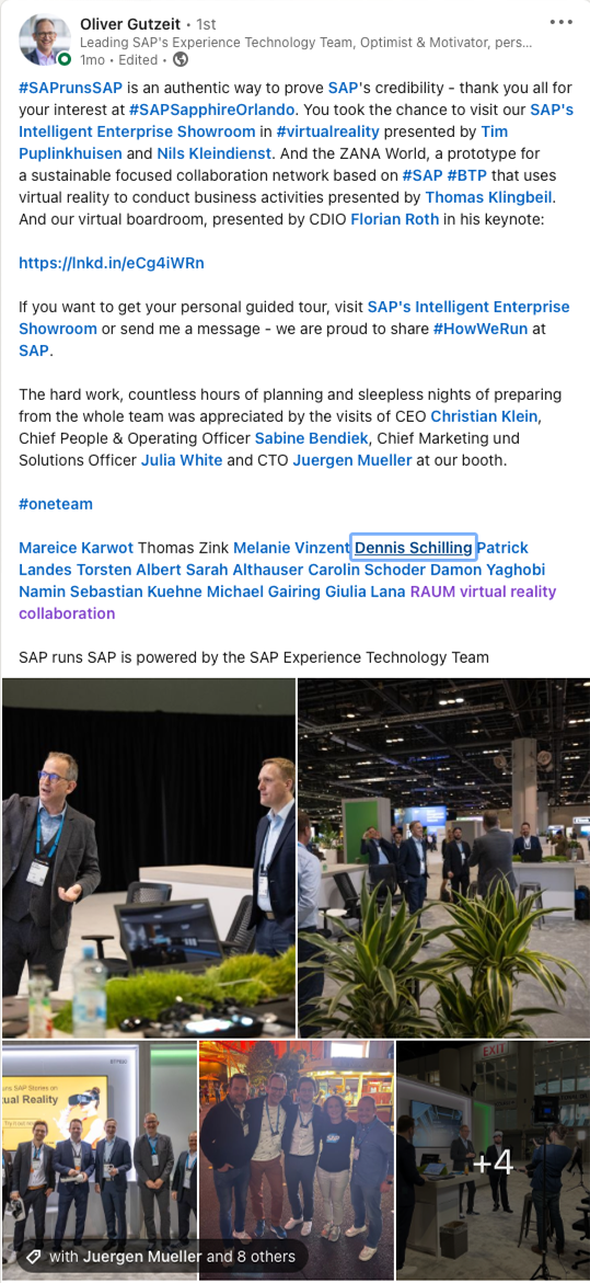OliverGutzeit_SAP https://www.linkedin.com/feed/update/urn:li:activity:6892313476782792704/