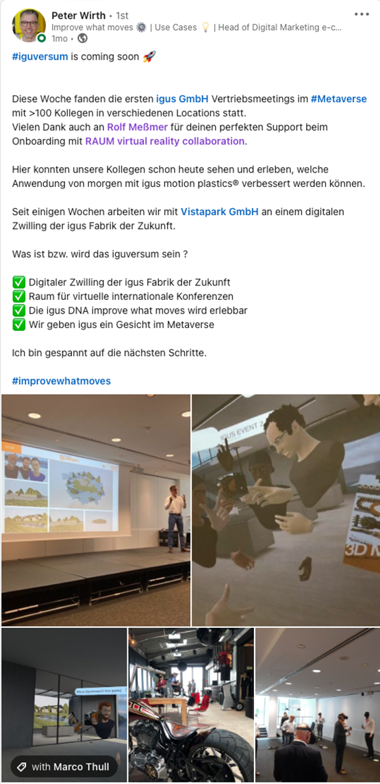 PeterWirth_Igus https://www.linkedin.com/feed/update/urn:li:activity:6892313476782792704/